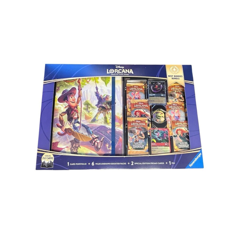 Ravensburger Disney Lorcana TCG Best Buddies Costco Bundle 6 Boosters 2 Promos